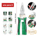 thumbnail image 3 of Alicates Pelacables 8 En 1 De Acero Inoxidable Xtellar verde, 3 of 3