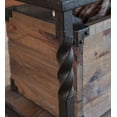 thumbnail image 3 of Plow & Hearth Deep Creek Bench/Table with Metal Frame and Rustic Wood, 3 of 6