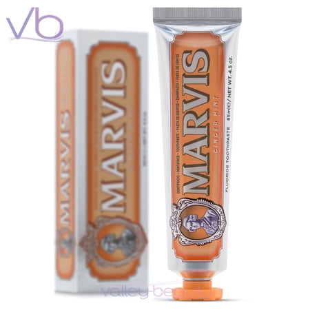 Marvis Ginger Mint | Rich and Creamy Toothpaste with  Hot & Cold  Flavor  85ml