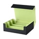 thumbnail image 4 of Caja de baraja de cartas coleccionables, organizador de tarjetas de juego, portatarjetas portátil, estuche para tarjetas de colección, tarjetas de Negro Verde claro, 4 of 8