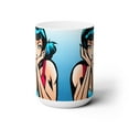thumbnail image 2 of Ceramic Coffee and Tea Mug 15oz, Cartoon Coffee Mug., 2 of 7
