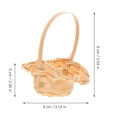 thumbnail image 3 of HOMEMAXS 8Pcs Mini Handheld Flower Baskets Bamboo for Homeowners and Women 3.1x2.4in, 3 of 9