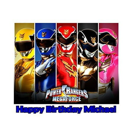 - Power Rangers Megaforce Edible Frosting Image Cake Topper - 1/4 Sheet -