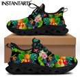 thumbnail image 1 of Chaussures à Lacets pour Femmes Design Fleur d'Hibiscus Tropical Décontracté Résistant à l'Usure, 1 of 5