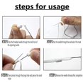 thumbnail image 3 of Cord Locks Toggles for Drawstrings Masks - Silicone Elastic Cord Adjuster Elastic Mask Adjustment Buckle Barrel Connectors Stopper for Sewing DIY Maskers 100pcs White, 3 of 3