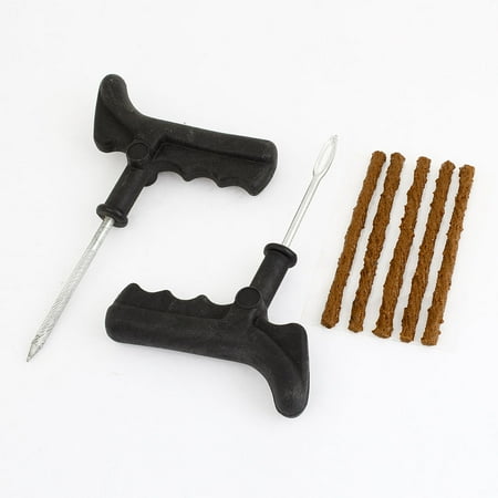Plastic Grip Tubeless Tyre Puncture Plug Repair Tool 3 in 1 Set for Car