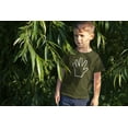 thumbnail image 3 of Fifth Birthday 5 Years Old Hand Shirt 5th Birthday Outfit for Boys and Girls White on Military Green Shirt 4T, 3 of 4