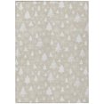 thumbnail image 2 of Addison Rugs Chantille Indoor/Outdoor Transitional Holiday Beige Machine Washable Rectangle Rug, 5' x 7'6", 2 of 7