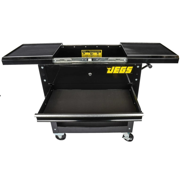 JEGS 81438 Heavy Duty Tool Box Mobile Rolling Chest 27.2L x 15.2W x 38H in. Wheeled Walmart