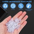 thumbnail image 3 of Pawsdot Phone Dust Plugs Transparent Earphone Jack Cover for Device 100Pcs, 3 of 5