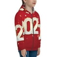 thumbnail image 5 of Pofeuu Happy New 2025 Year Print Teenage Zipper Hoodie Sweatshirts Hooded Casual Jackets With Pocket For Boys Girls-Medium, 5 of 6