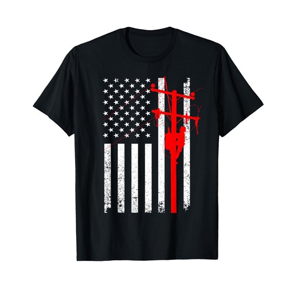 Cool Lineman Design For Men Women Kids Electrical Lineman T-Shirt