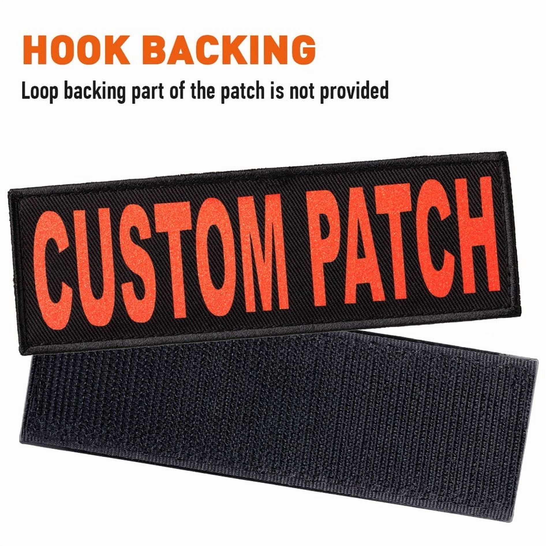 Custom Personalized Removable Patch (2 per pack) Tag For Dog Harness and Collar