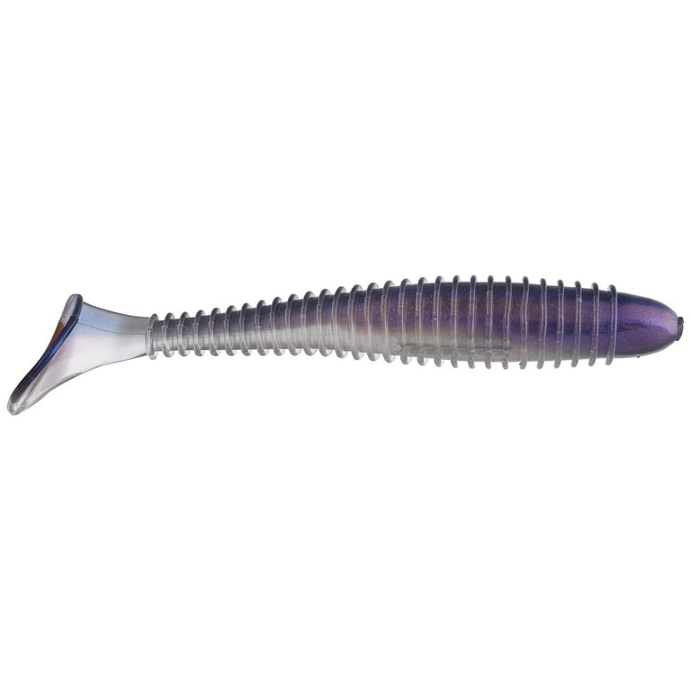Big Bite Baits Pro Swimmer Paddle Tail Swimbait (Pro Blue Red Pearl, 3.8  inch) 