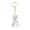 Clear2, variant on Pet Hair Collector Keychain, Transparent Storage Pendant for Dogs Cats, DIY Pet Keepsake Locket Holder, Memorial Jewelry Gift for Pet Lovers, Small Cute Bottle Key Ring Charm 3.5Inch