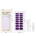 thumbnail image 2 of French style no-bake nail stickers waterproof checkered onion powder glitter nail polish film blush nail stickers, 2 of 5