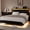 Black, variant on Einhomn Twin Size Floating Bed Frame with LED Lights & Charging Station,Wood Platform Bed Frame with Storage Headboard,Noise Free,No Box Spring Needed,Easy to Assemble-Black