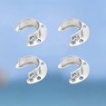 thumbnail image 3 of 4pcs Stainless Steel Clothes Hanging Rod Supports Closet Pole Sockets Flange Rod Holder (32mm), 3 of 3