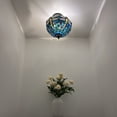 thumbnail image 3 of Enjoy Decor Lamps Tiffany 12-Inch 2-Light Bronze Ceiling Light with Stained Glass Bowl, 3 of 6
