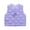 Purple, variant on zbxnLI Toddler Girls Boys Puffer Vest Jacket V Neck Sleeveless Button down Waistcoat Kids Outerwear Vests