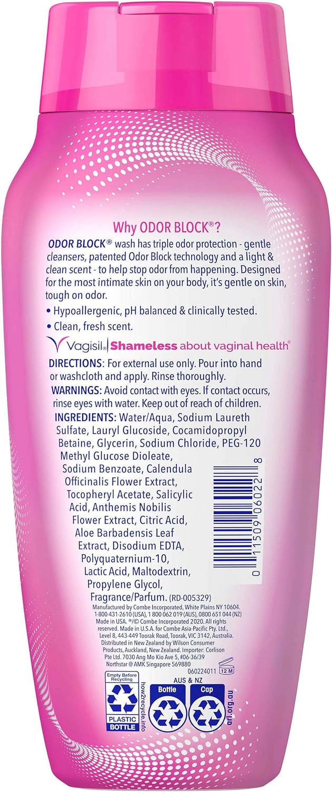 Vagisil Odor Block Daily Intimate Vaginal Feminine Wash, 12 Ounce, 3 pack - image 2 of 8