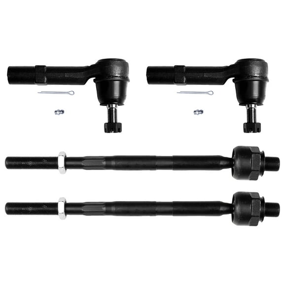 ECCPP Front Tie Rod End Inner And Outer Fit 2007-2015 for Buick Enclave for Chevrolet Traverse for Gmc Acadia for Saturn Outlook 4pcs ES800286 EV800572