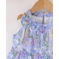 thumbnail image 6 of Kids Girls Clothes Little Girl Floral Dress 6Y Girls Summer Dress 7Y Girls Sleeveless Halter Dress Purple, 6 of 10