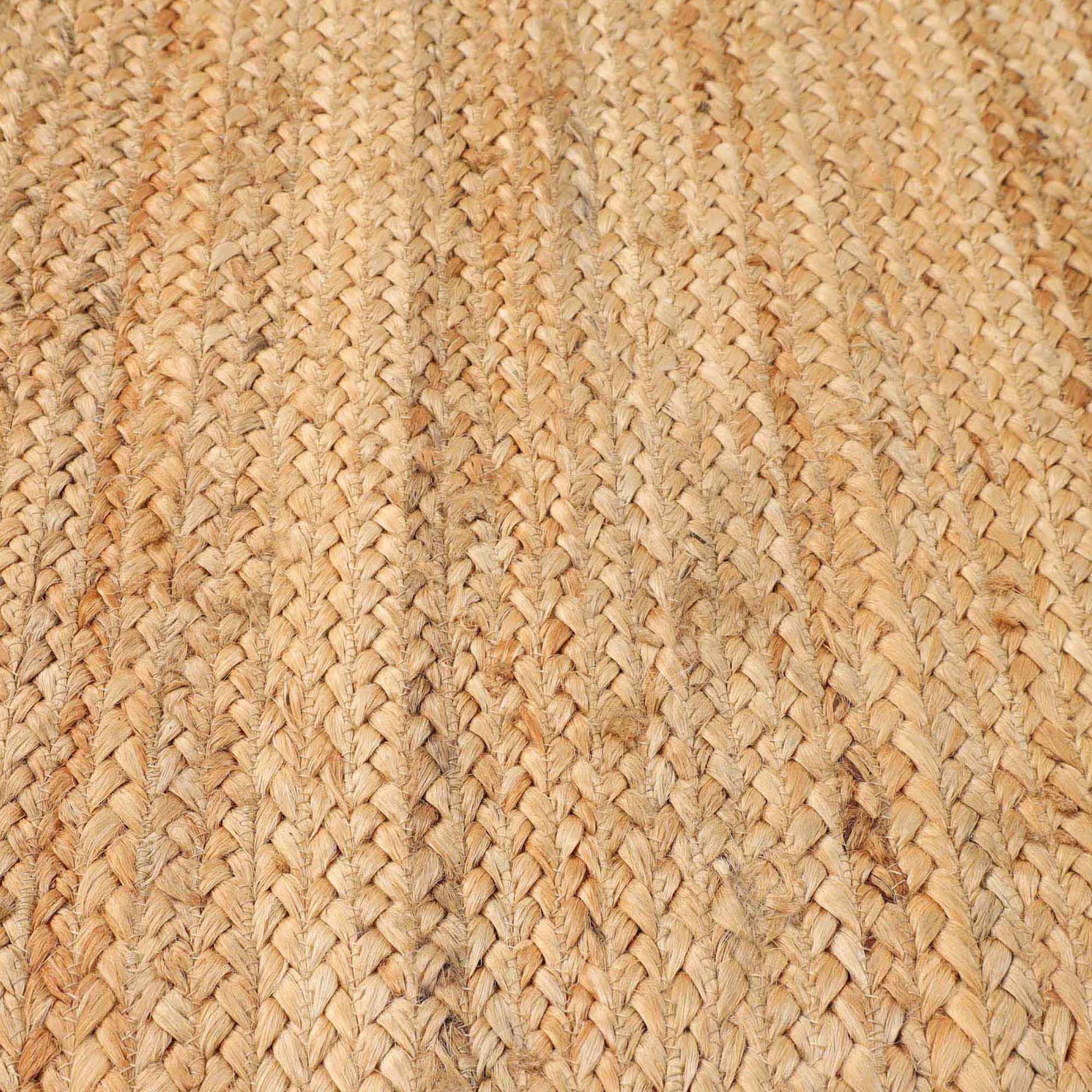 Superior Braided Jute Handwoven Area Rug 10' x 14', Indoor Outdoor Rugs, Natural Tan
