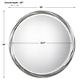 thumbnail image 3 of Uttermost Orion Silver Round Mirror, 3 of 6