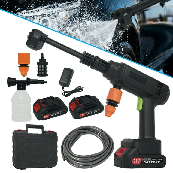 Cordless Pressure Washer, Brushless Motor Power Washer with 6-in-1 Adjustable Nozzle for Cars, Yard, Floor, Patio Cleaning