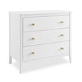 thumbnail image 3 of Delta Children Casey 3 Drawer Dresser with Interlocking Drawers, Bianca White/Natural, 3 of 11