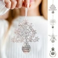 thumbnail image 3 of sunsanly Christmas Metal Hanging Decoration Snowman Snowflake Star Tree Hanging Ornament Pendant Neighbors Friends Family Holiday Party Gift, 3 of 7