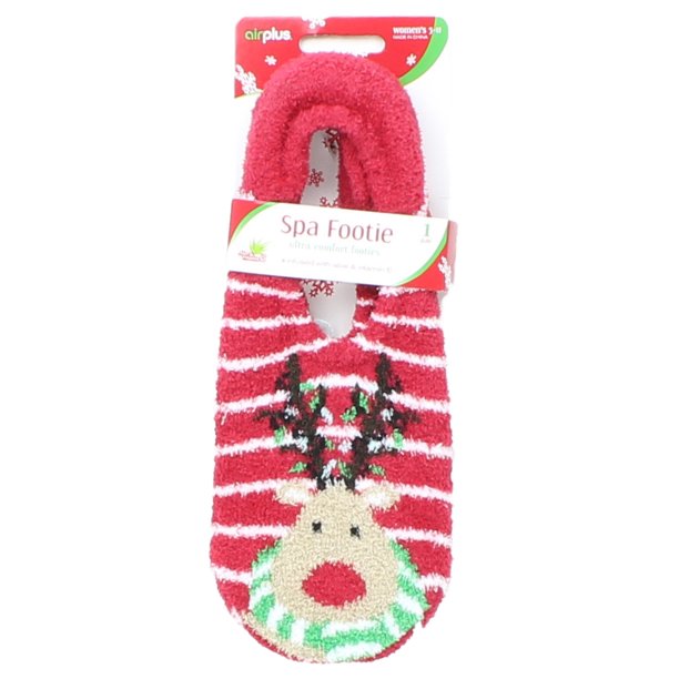 Airplus Airplus Womens Aloe Infused Spa Footie Slipper Socks