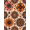 Orange, Pattern 12, variant on ODIKA 4' x 6' Machine Washable Non-Slip Area Rug, bohemian floral High Traffic Rug, Orange, 1280551