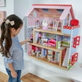 thumbnail image 3 of KidKraft Chelsea Doll Cottage Wooden Dollhouse with 16 Accessories, for 5-Inch Dolls, 3 of 9