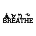 thumbnail image 3 of Breathe With Yoga Poses - Beautiful Solid Steel Home Decor Decorative Accent Metal Art Wall Sign, 3 of 3