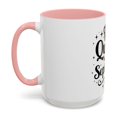 thumbnail image 3 of Queens are Born in October Birthday Gift Accent Coffee Mug, 3 of 4