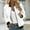 White, variant on under $15 Turilly Lady Coats Winter Plus Size Jackets Women's Casual Fashion Printed Pocket Zippered Coat