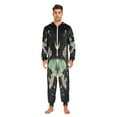 thumbnail image 2 of IAUYY Unisex Adult Onesie Pajamas Ultra-Soft Crystal-Soft Fabric, Halloween Adult Onesie Pajamas Adults,With a Zipper Plus Size Onesie Pajamas, Mystery, 2 of 6