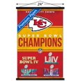 thumbnail image 3 of NFL Kansas City Chiefs - Champions 24 Wall Poster with Magnetic Frame, 22.375" x 34", 3 of 4