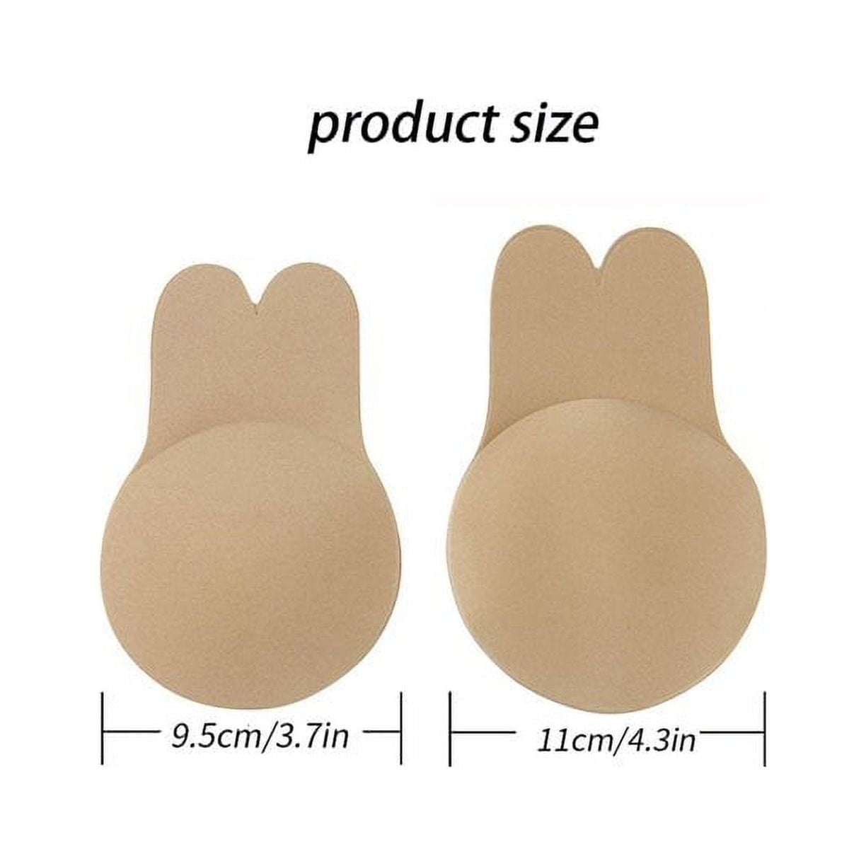 VFanxi Invisible Sticky Bra, Reusable Silicone Adhesive Bra Backless  Strapless Push Up Bra with Nipple Covers, Beige 2p, Small : :  Clothing, Shoes & Accessories