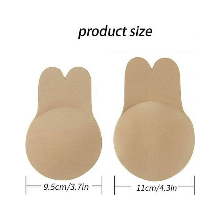 2 Pairs Sticky Bra Adhesive Invisible Bra, Backless Strapless Reusable Push  Up Lift Nipple Covers for Women 