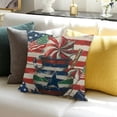 thumbnail image 3 of BANET Pillow Covers Throw Pillow Cover American Flag Pillow Case Decorations for Couch Home Outdoor White, 3 of 5