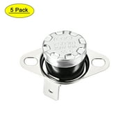 Uxcell Temperature Control Switch Thermostat 55C 10A Normally Open 5 Pack,