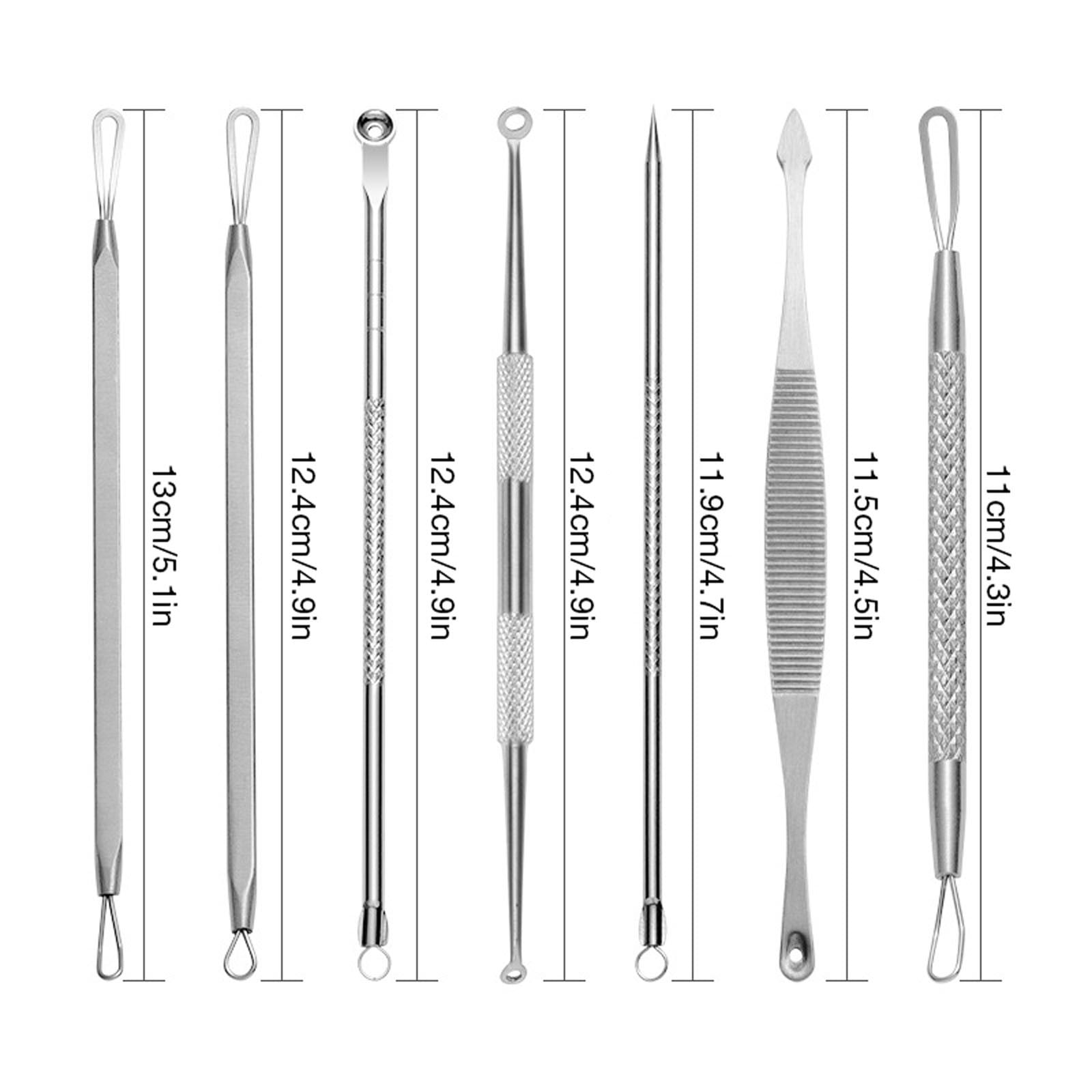 Blackhead Remover Pimple Tool Comedone Zit Extractor Kit For Nose Facial Pore Extraction Popping Needle