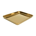 thumbnail image 2 of Bandeja rectangular de acero inoxidable Dorado Jadeshay, 2 of 6