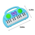 thumbnail image 3 of Blue Kids Electronic Piano Keyboard Musical Learning Toy, Educational Instrument For Beginners, Toddlers Early Development, 3 of 9