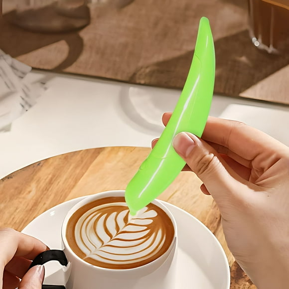 Fiudx Bolígrafo para Tallar Café, Herramienta Profesional para Arte Latte, Bolígrafo para Decorar Especias, Fácil de Usar para Pasteles y Capuchinos, Ligero y Portátil, Perfecto para El Hogar y Cafet