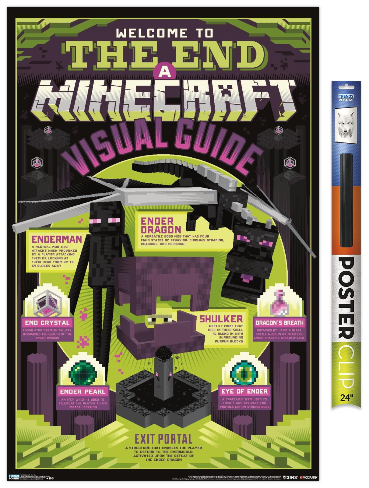 Minecraft The End Premium Poster And Poster Clip Bundle Walmart Com Walmart Com