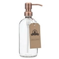 thumbnail image 4 of Clear Glass Pint Jar Soap and Lotion Dispenser with Metal Pump (Copper), 4 of 5